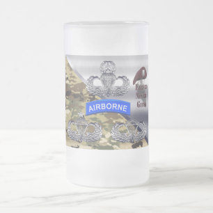 Taza De Cristal Esmerilado Alas Aéreas - Ganadas Nunca Dada