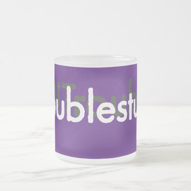 Taza De Cristal Esmerilado ¡alboroto! (Centro)