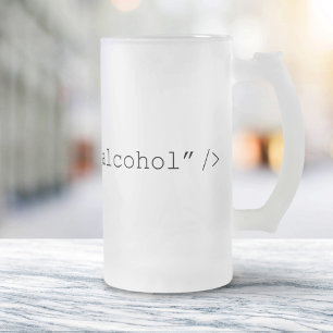 Taza De Cristal Esmerilado Alcohol de la entrada del HTML