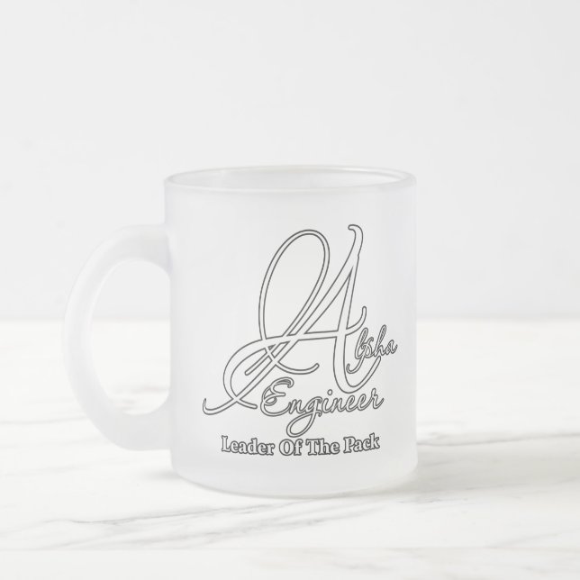 Taza De Cristal Esmerilado Alfa Engineer (Izquierda)