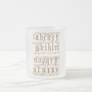 Taza De Cristal Esmerilado Alfhabet Mug