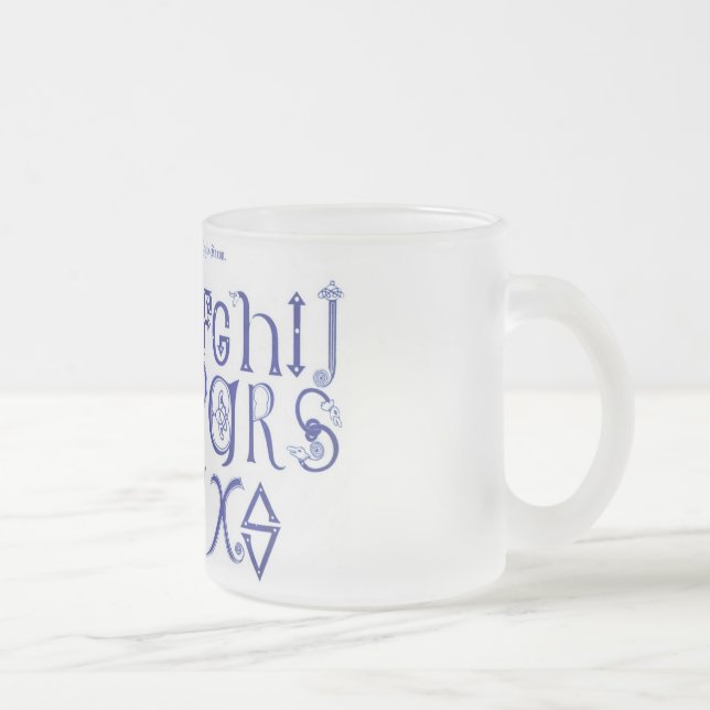 Taza De Cristal Esmerilado Alfhabet Mug (Derecha)