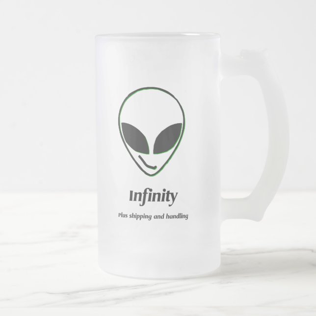 Taza De Cristal Esmerilado Alien Infinity Plus (Derecha)