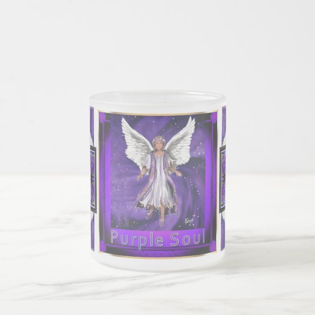Taza De Cristal Esmerilado Alma púrpura (Centro)