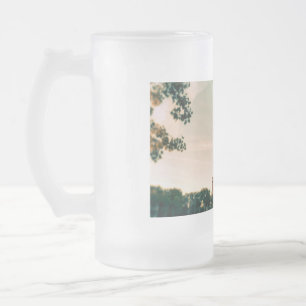 Taza De Cristal Esmerilado almohada de la torre Eiffel