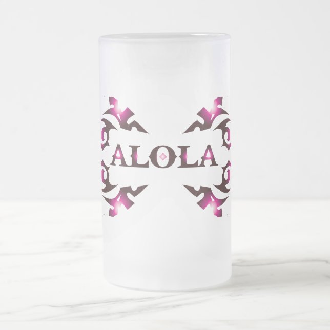 Taza De Cristal Esmerilado Alola Beer Glass (Centro)