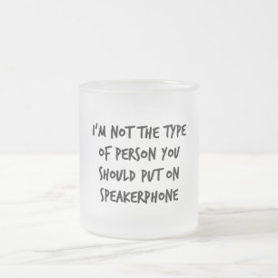 Taza De Cristal Esmerilado Altavoz