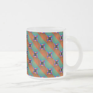 Taza De Cristal Esmerilado Amanecer digital por Kenneth Yoncich