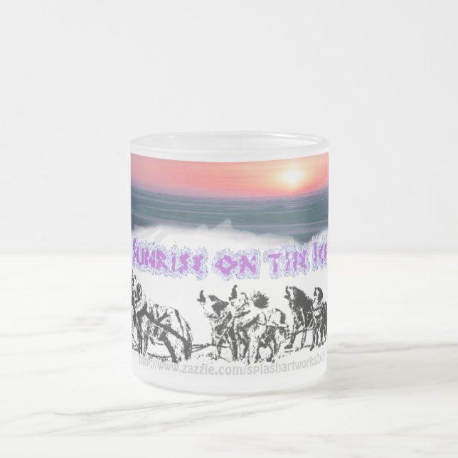 Taza De Cristal Esmerilado "Amanecer en el hielo" (Centro)
