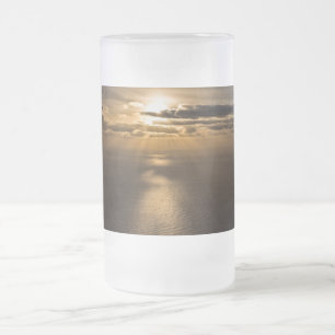 Taza De Cristal Esmerilado Amanecer por encima del océano Atlántico