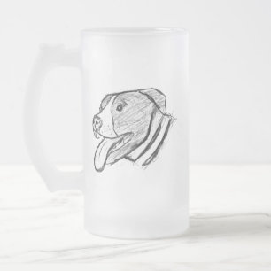Taza De Cristal Esmerilado amante de los animales