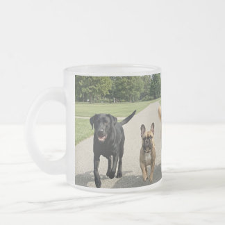 Taza De Cristal Esmerilado Amantes de los Perros