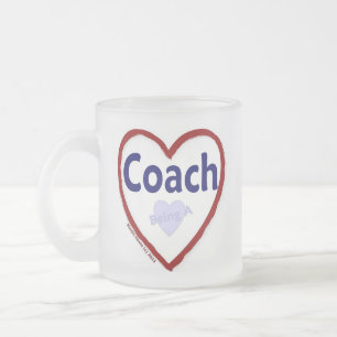 Taza De Cristal Esmerilado Amar ser un entrenador