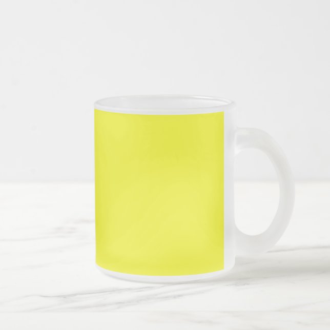 Taza De Cristal Esmerilado Amarillo (Derecha)