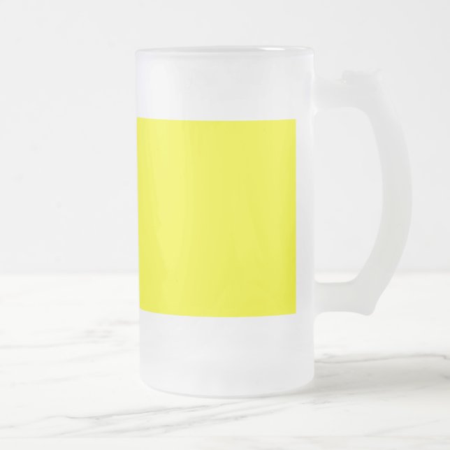 Taza De Cristal Esmerilado Amarillo (Derecha)