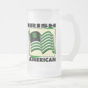 Taza De Cristal Esmerilado Americano irlandés