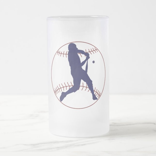 Taza De Cristal Esmerilado America's Pastime (Centro)
