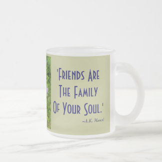 Taza De Cristal Esmerilado Amigos del alma