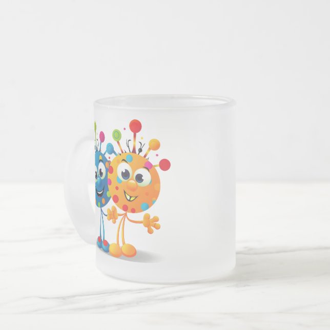 Taza De Cristal Esmerilado Amigos para siempre (Anverso izquierdo)