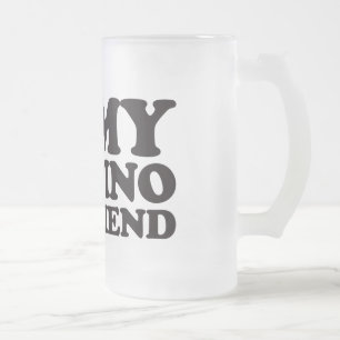 Taza De Cristal Esmerilado Amo a mi novio filipino