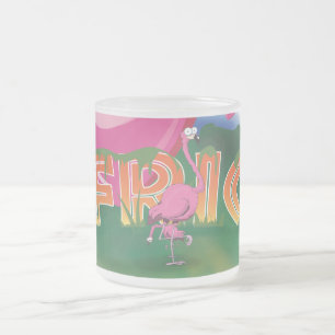Taza De Cristal Esmerilado Amo África