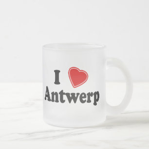 Taza De Cristal Esmerilado Amo Amberes