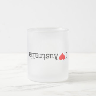 Taza De Cristal Esmerilado Amo Australia