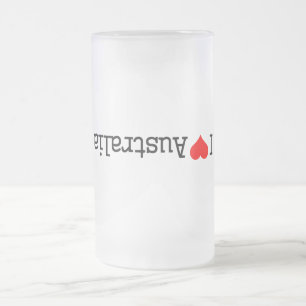 Taza De Cristal Esmerilado Amo Australia
