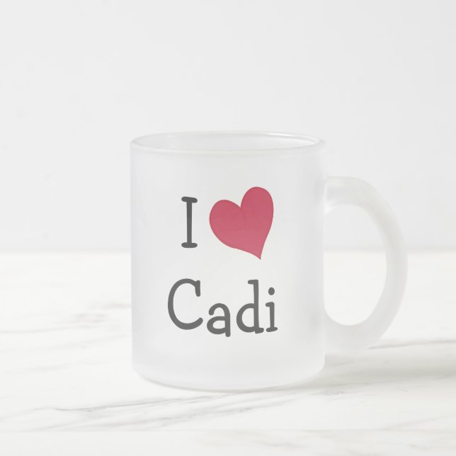 Taza De Cristal Esmerilado Amo Cadi (Derecha)