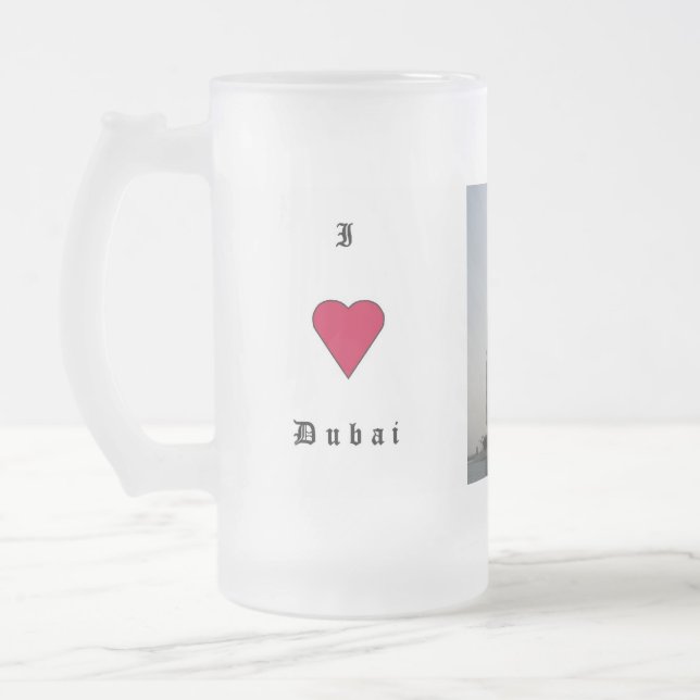 Taza De Cristal Esmerilado Amo Dubai (Izquierda)