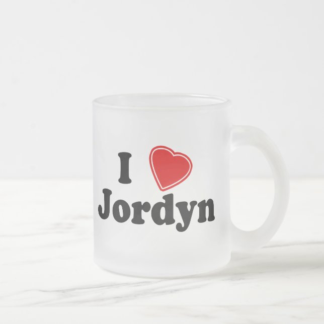 Taza De Cristal Esmerilado Amo Jordyn (Derecha)