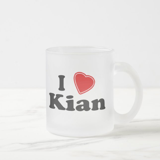 Taza De Cristal Esmerilado Amo Kian (Derecha)