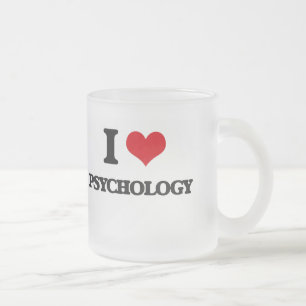 Taza De Cristal Esmerilado Amo la psicología