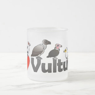 Taza De Cristal Esmerilado Amo los buitres (África)