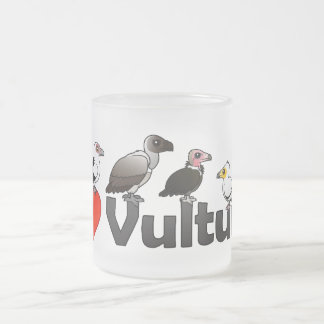 Taza De Cristal Esmerilado Amo los buitres (África)