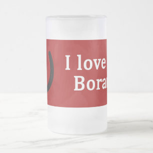 Taza De Cristal Esmerilado Amo Mi Caballo Borana