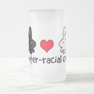 Taza De Cristal Esmerilado Amo pares interraciales