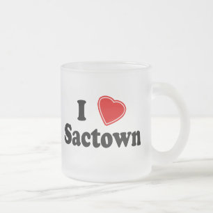 Taza De Cristal Esmerilado Amo Sactown