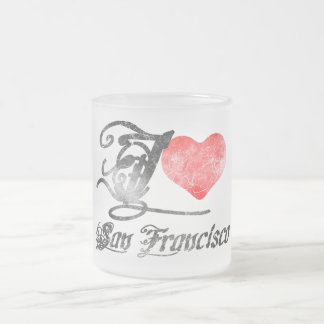 Taza De Cristal Esmerilado Amo San Francisco