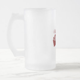 Taza De Cristal Esmerilado Amor Amor Valentine Design