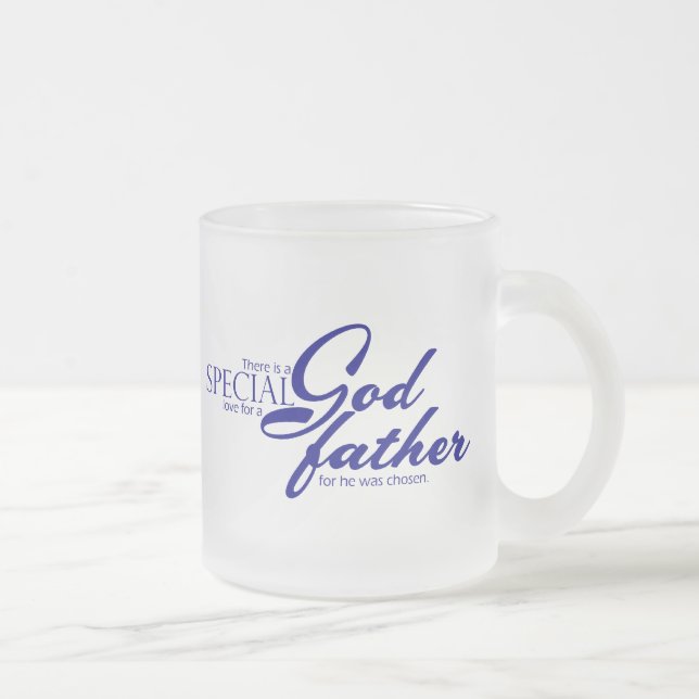 Taza De Cristal Esmerilado Amor especial para el padrino (Derecha)