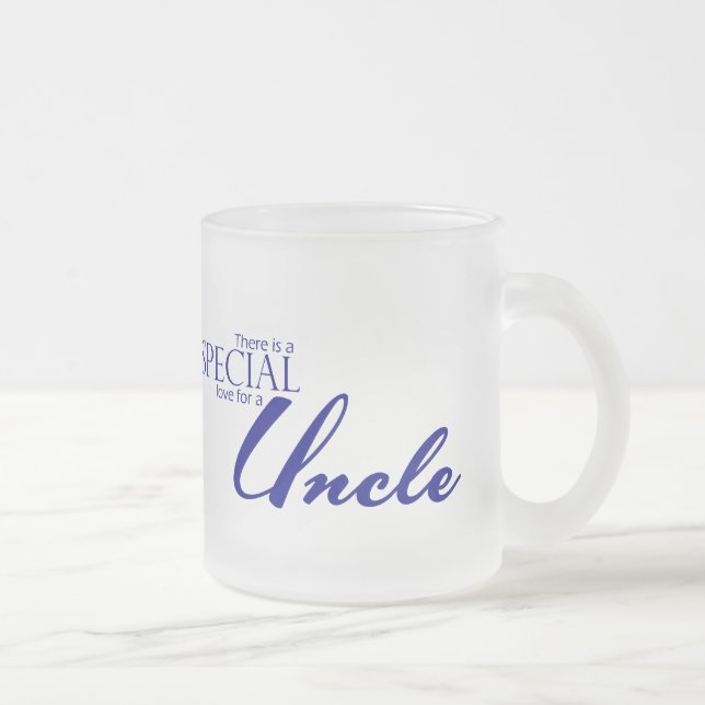 Taza De Cristal Esmerilado Amor especial para el tío (Derecha)