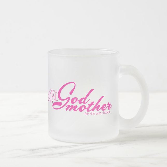 Taza De Cristal Esmerilado Amor especial para la madrina (Derecha)