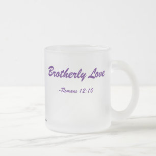 Taza De Cristal Esmerilado Amor hermano