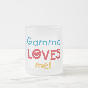 Taza De Cristal Esmerilado Amores gammas yo camisetas y regalos