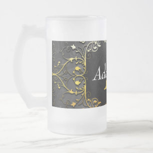 Taza De Cristal Esmerilado Añadir su nombre e inicial