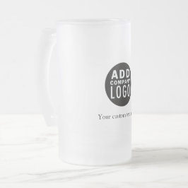 Taza De Cristal Esmerilado Añadir su propio texto de Personalizado de logotip