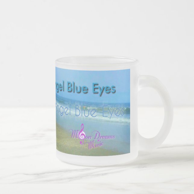 Taza De Cristal Esmerilado Ángel Blue Eyes Frost Mug (Derecha)