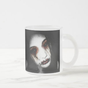 Taza De Cristal Esmerilado Ángel de la pérdida