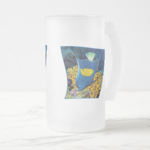 Taza De Cristal Esmerilado Angelfish en la barrera de coral - Diseño fotográf